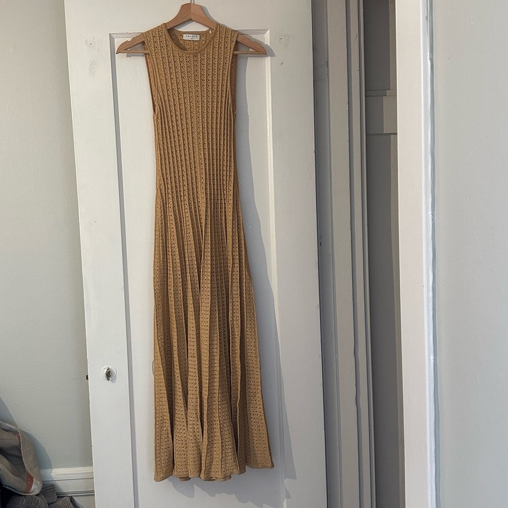 Sandro Paris Sleeveless Knit Maxi Dress in Beige-Tan - Picture 15 of 15